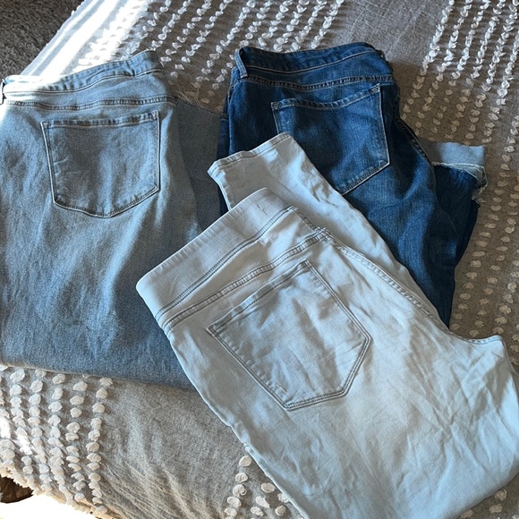 Old Navy Denim - 3 Pairs of Old Navy Jeans-Rockstar Jeggings & Super Skinny Ankle, Power Straight